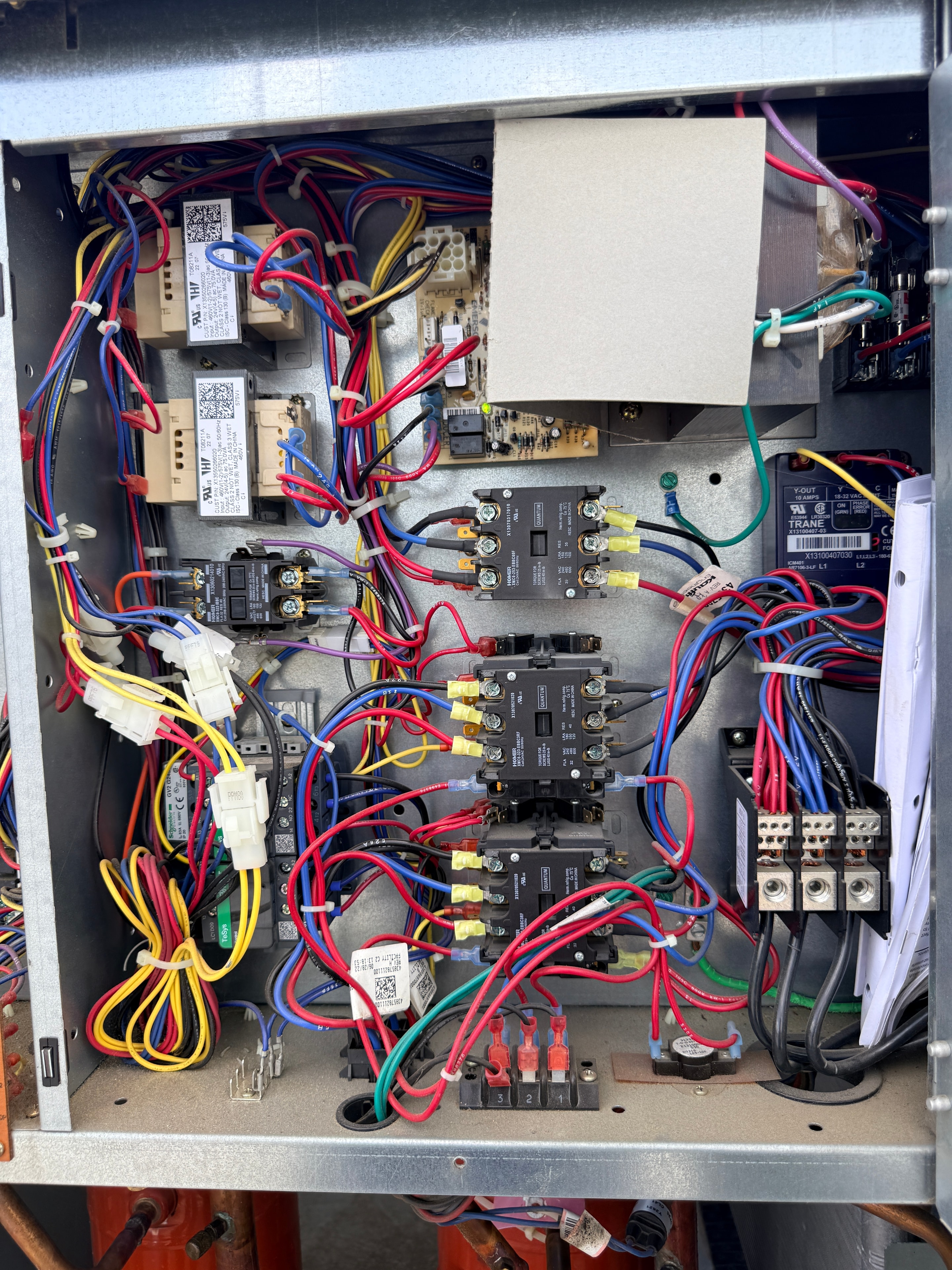 Completed commercial HVAC installation