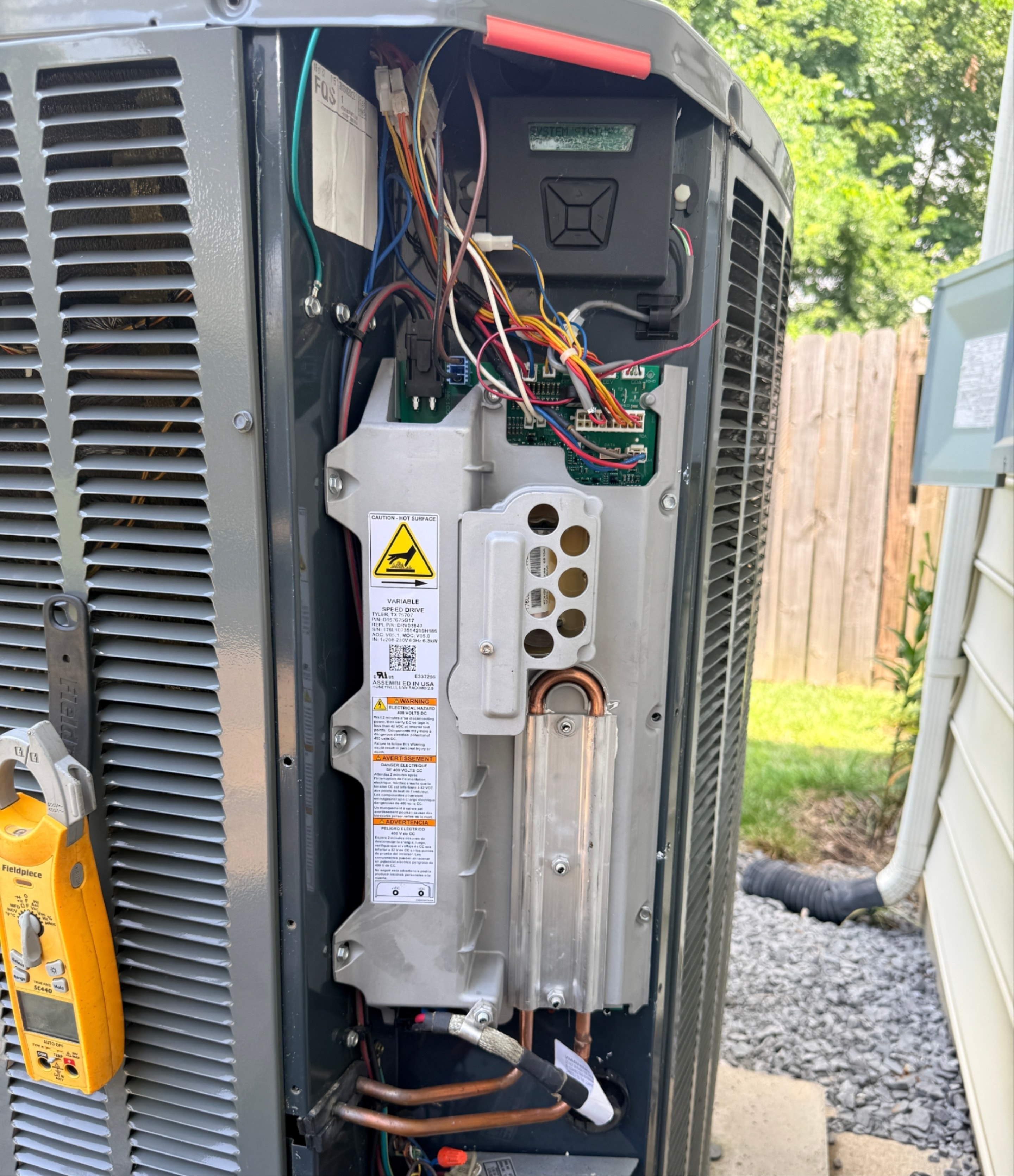 HVAC technician performing commercial service